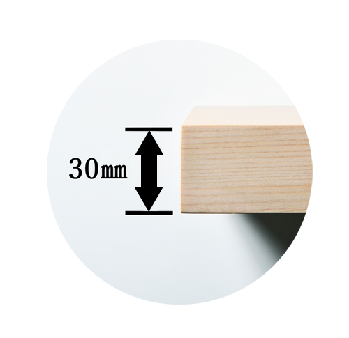 新発売】日本三大美林、木曽檜の柾目一枚板のまな板『繋-kizuna 
