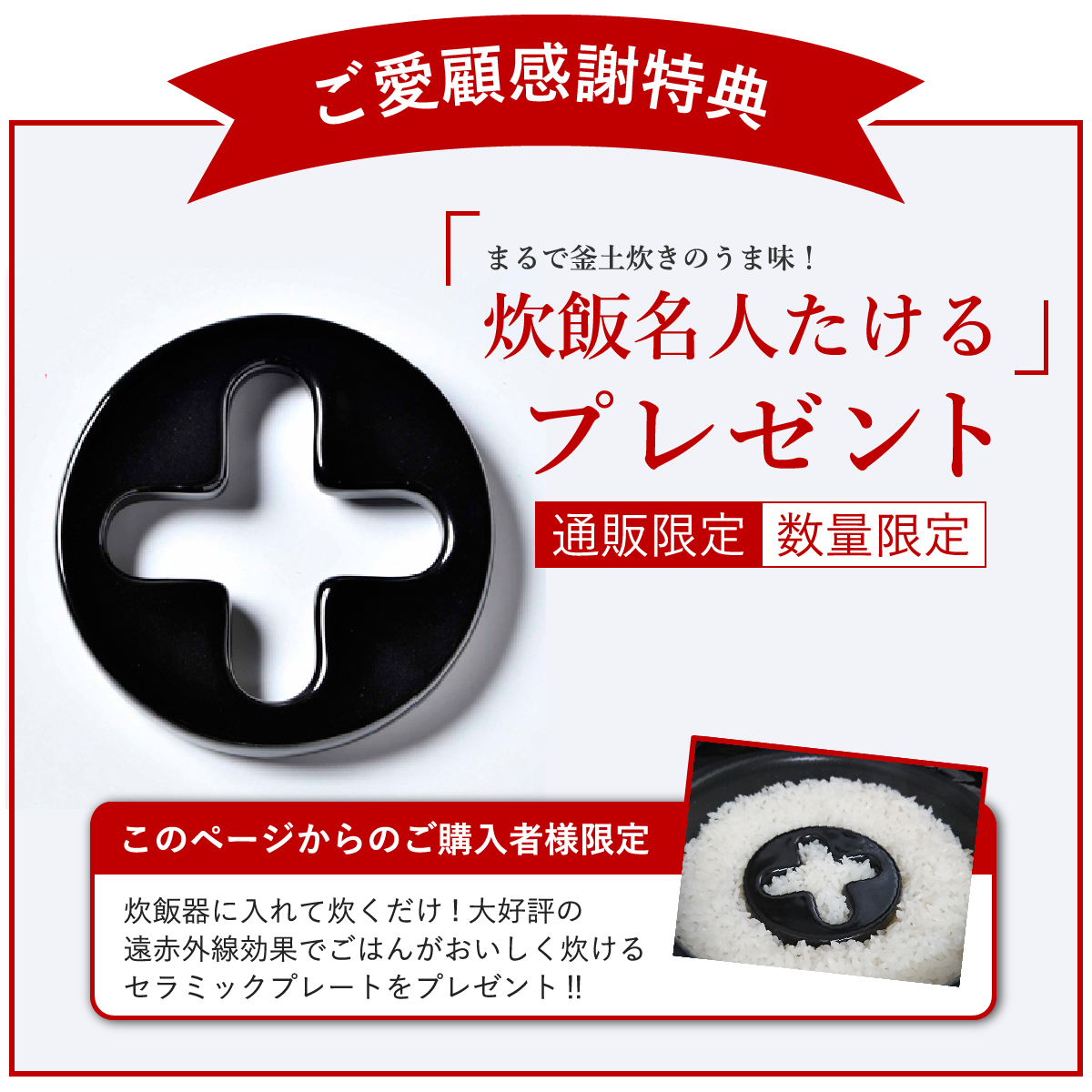 炊飯名人たけるプレゼント